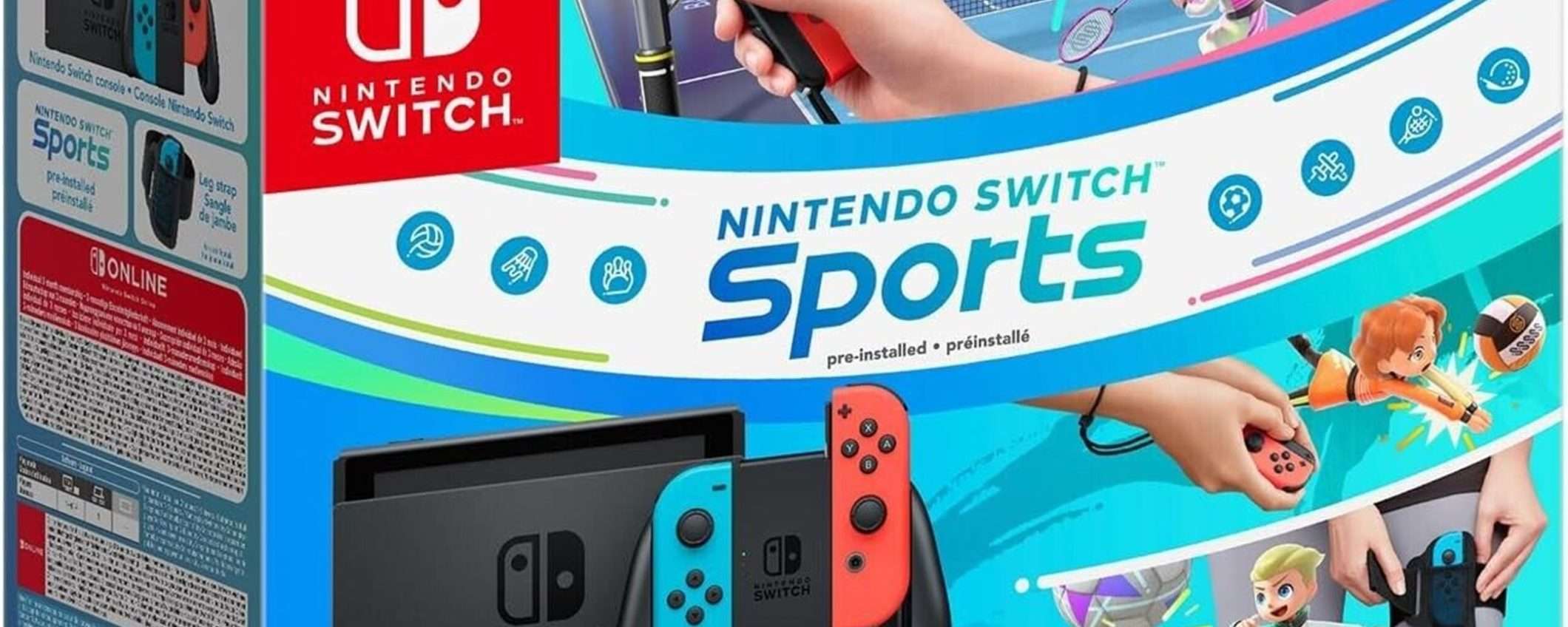 Nintendo Switch + Switch Sport e fascia per gamba a soli 259€ su eBay