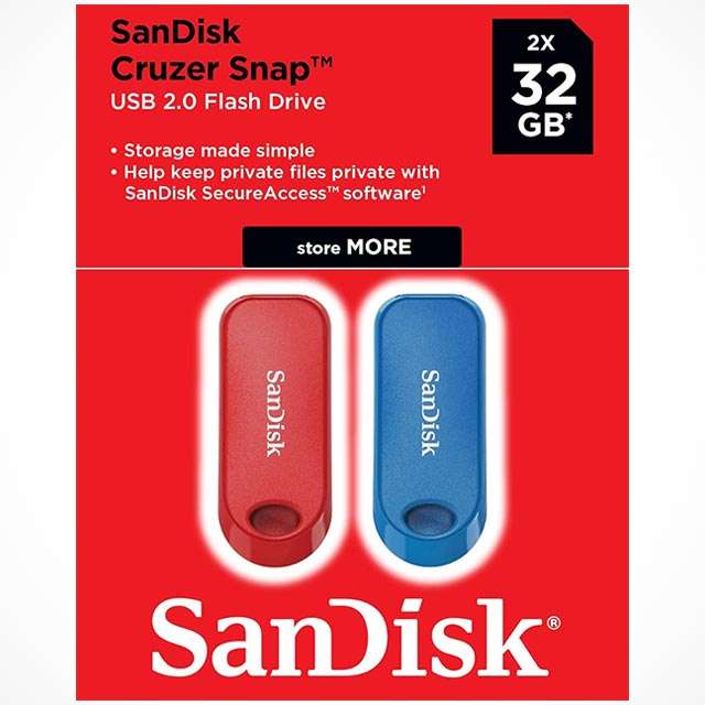 Le pendrive SanDisk Cruzer Snap da 32 GB