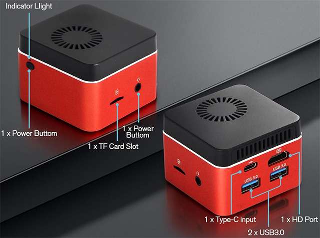 Sharevdi G5: le porte di connessione presenti sul Mini PC (o Micro PC)