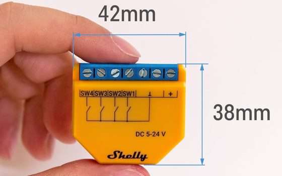 Sconto su Shelly Plus i4 DC: occasione per il controller Wi-Fi e BT