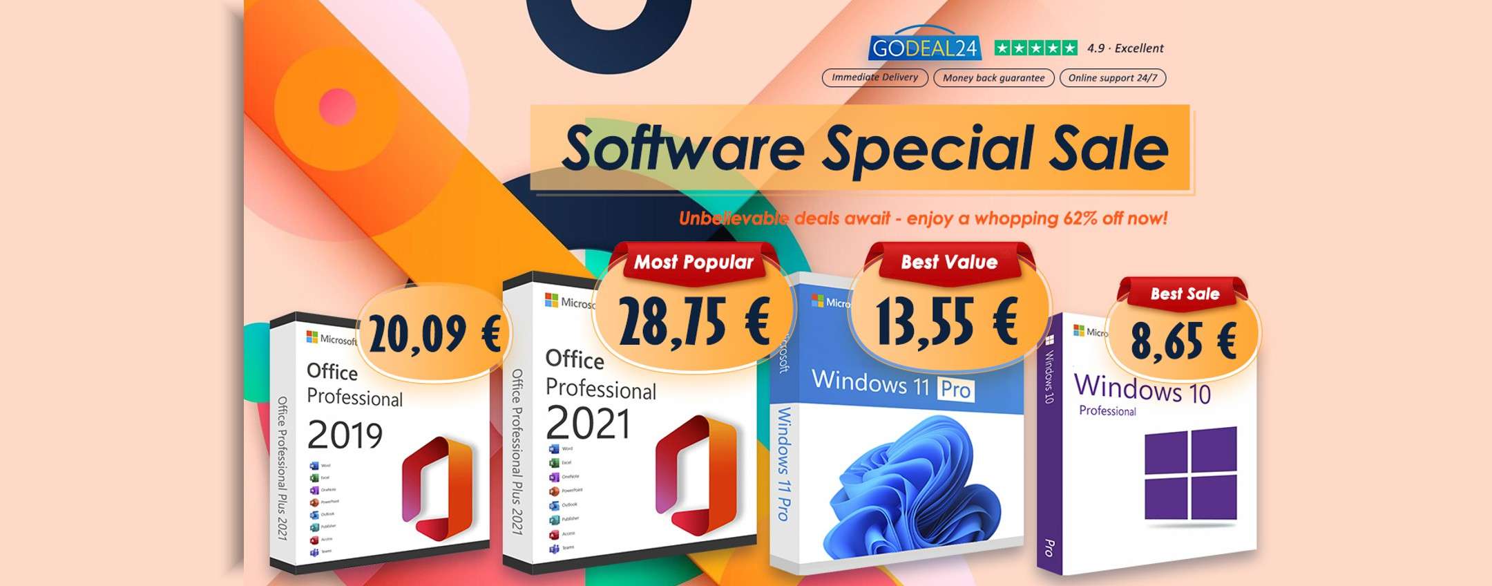 Offerte Microsoft: potenzia la produttività, Office 2021 Pro a vita per 28,75€