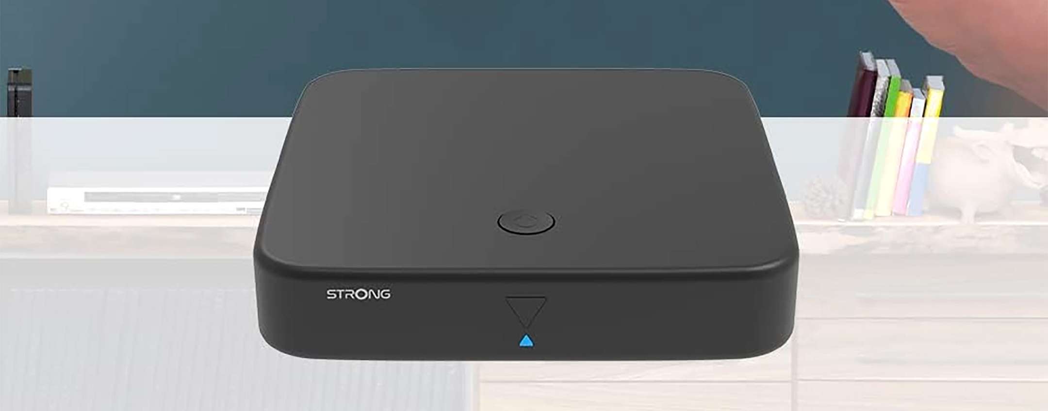 Decoder DVB-T2 e streaming box 4K Android TV: sconto STRONG