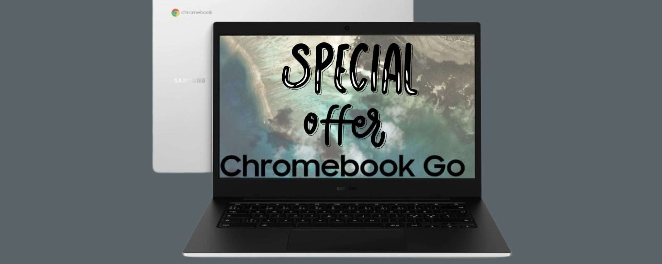 Laptop Samsung Galaxy Chromebook Go: ve lo portate a casa con soli 219€