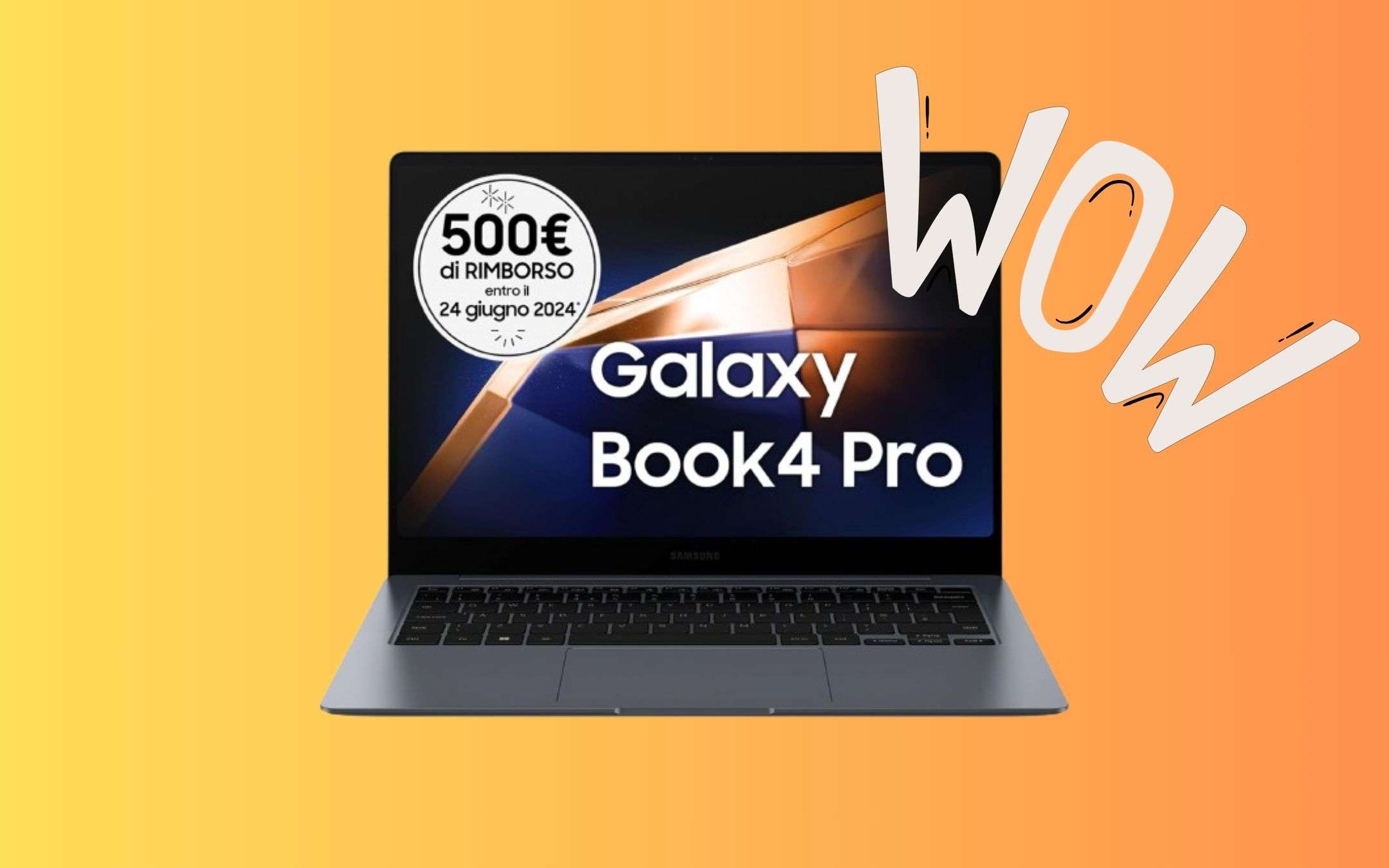 Samsung Galaxy Book4 Pro: sconto dell’11 e cashback permettono di risparmiare ben 700€