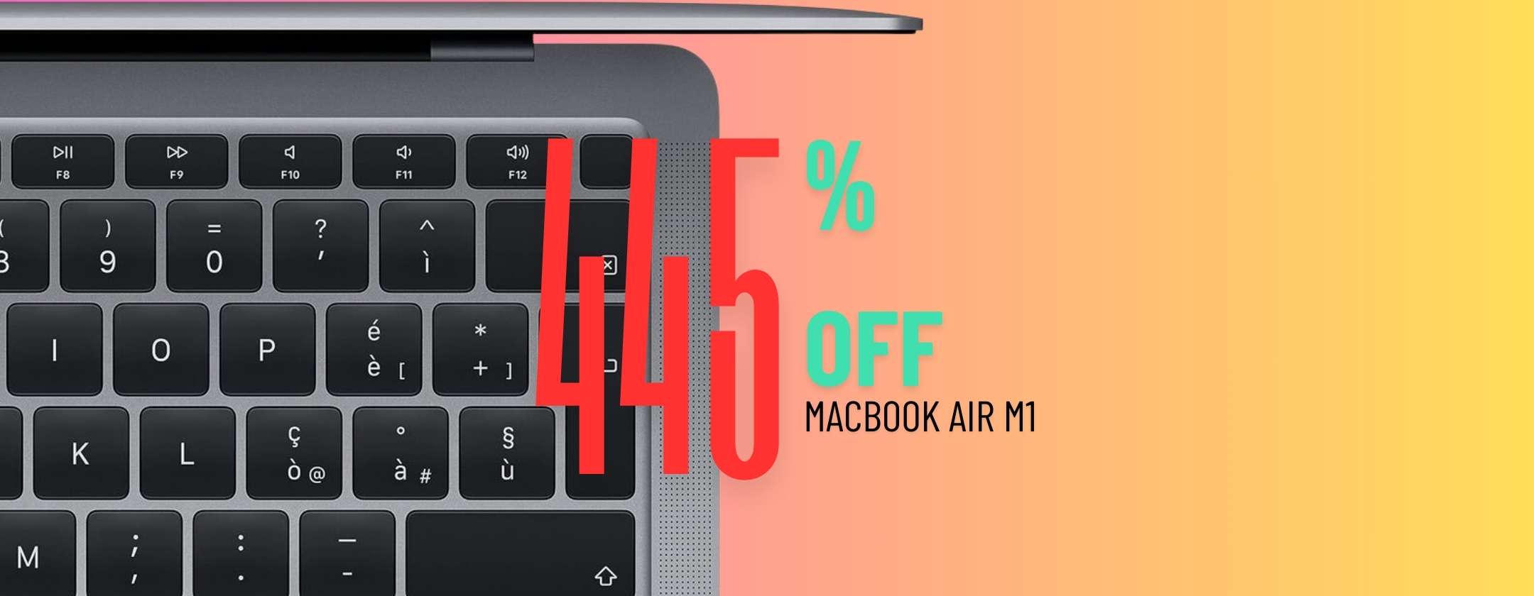 445€ di SCONTO se acquisti OGGI il MacBook Air M1 13″ su eBay