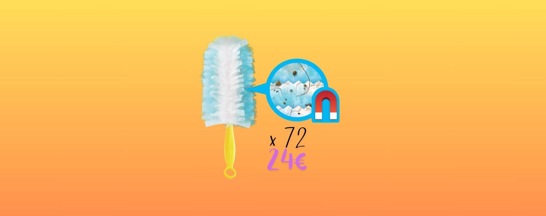 72 Piumini Catturapolvere Swiffer Duster a 24€ per il Prime Day