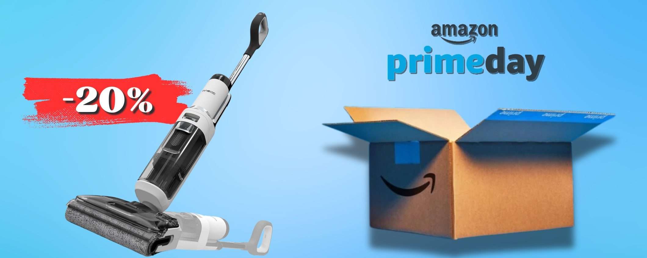 TINECO aspira, lava e asciuga i pavimenti in 1 passata: Prime Day 2024