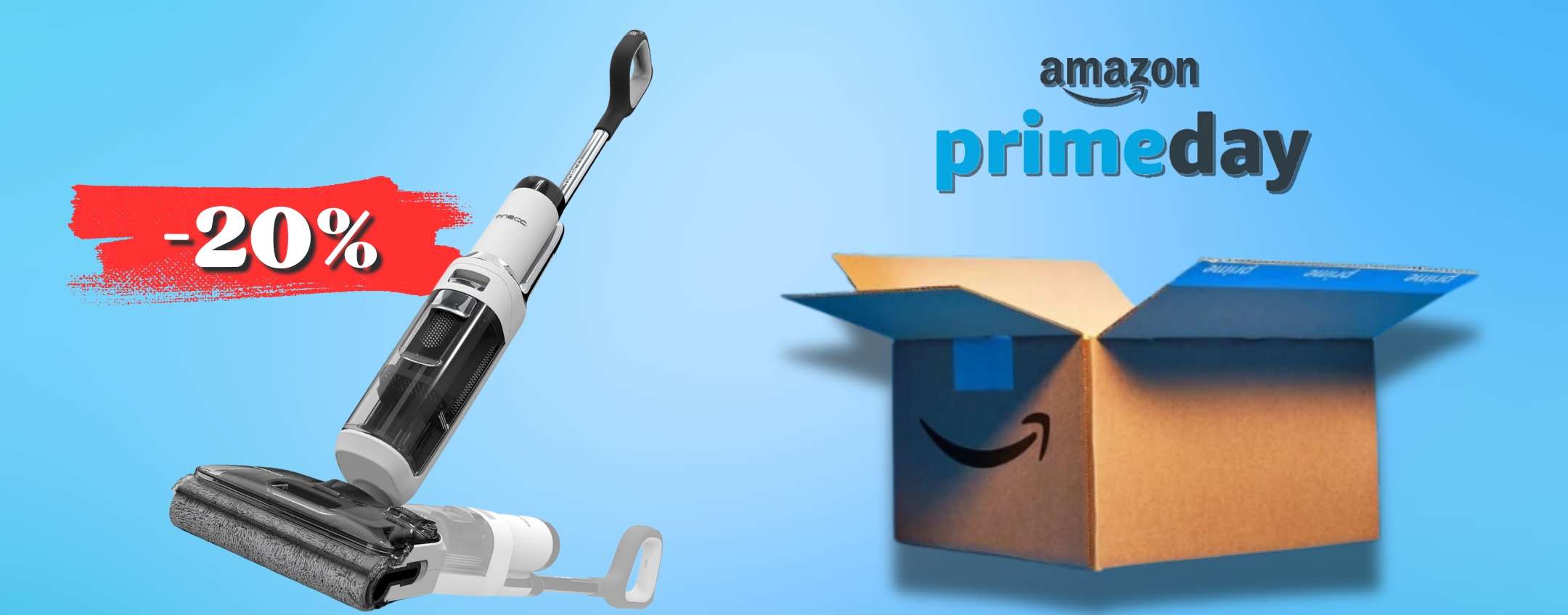 TINECO aspira, lava e asciuga i pavimenti in 1 passata: Prime Day 2024