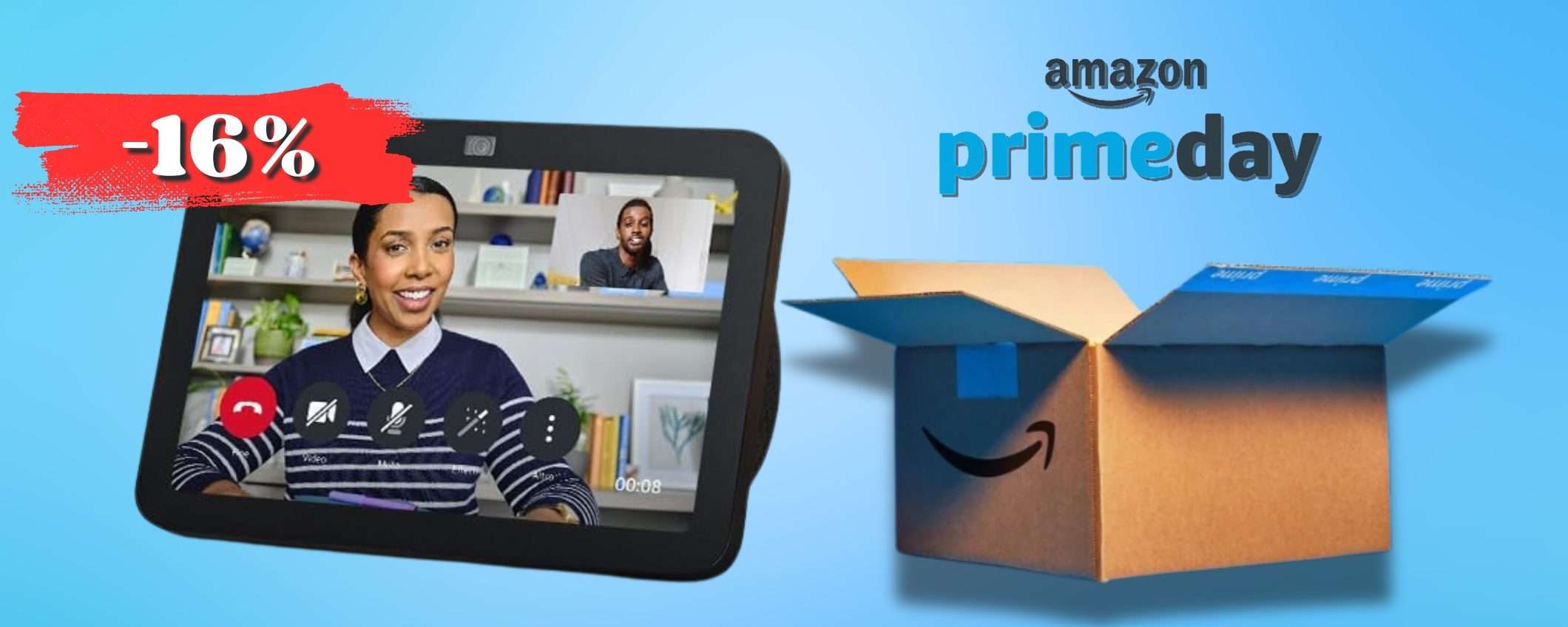 Echo Show 8 di 3ª gen per una Alexa senza LIMITI (sconto Prime Day)