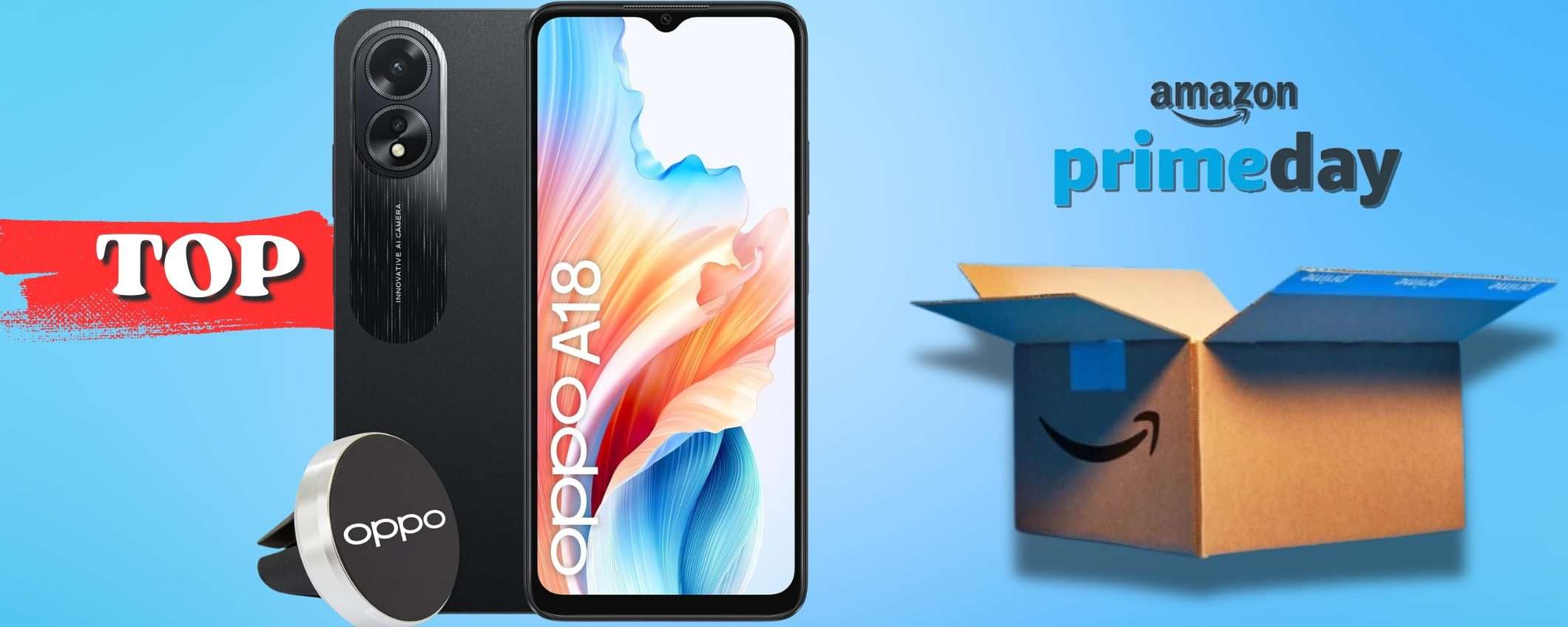 OPPO A18 sotto i 100€ è lo smartphone da ACQUISTARE al Prime Day 2024