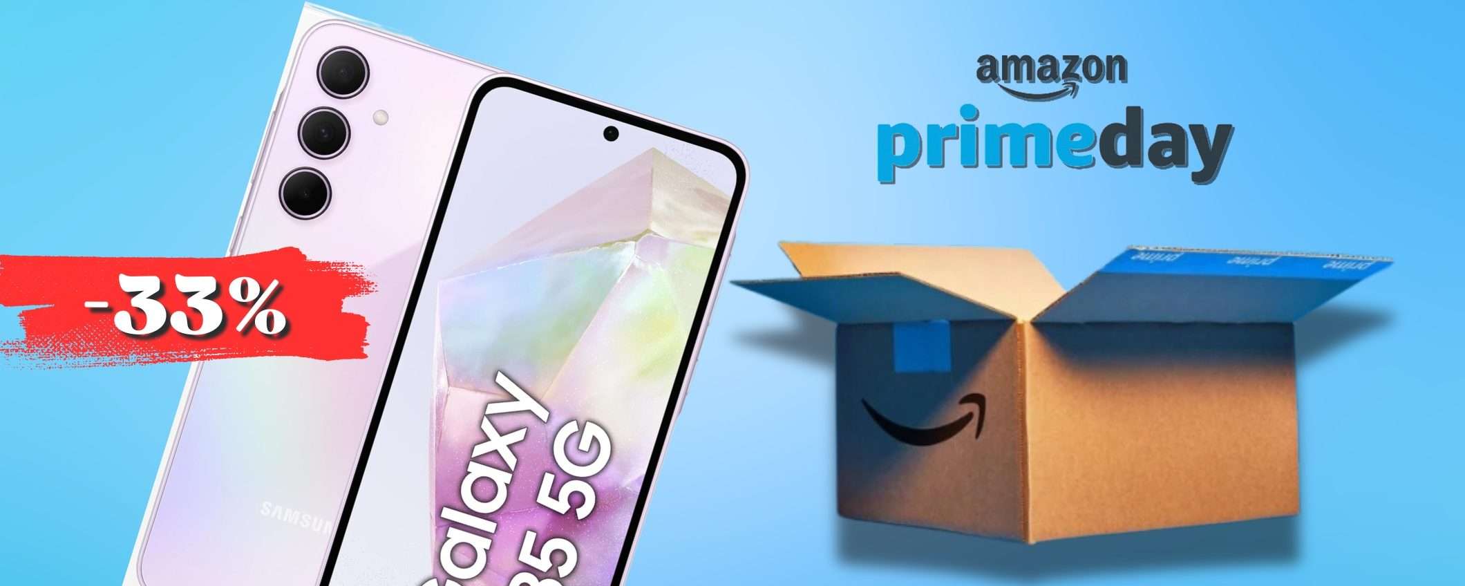 Ai Prime Day 2024 RUBA LA SCENA il Samsung Galaxy A35 5G: spettacolo