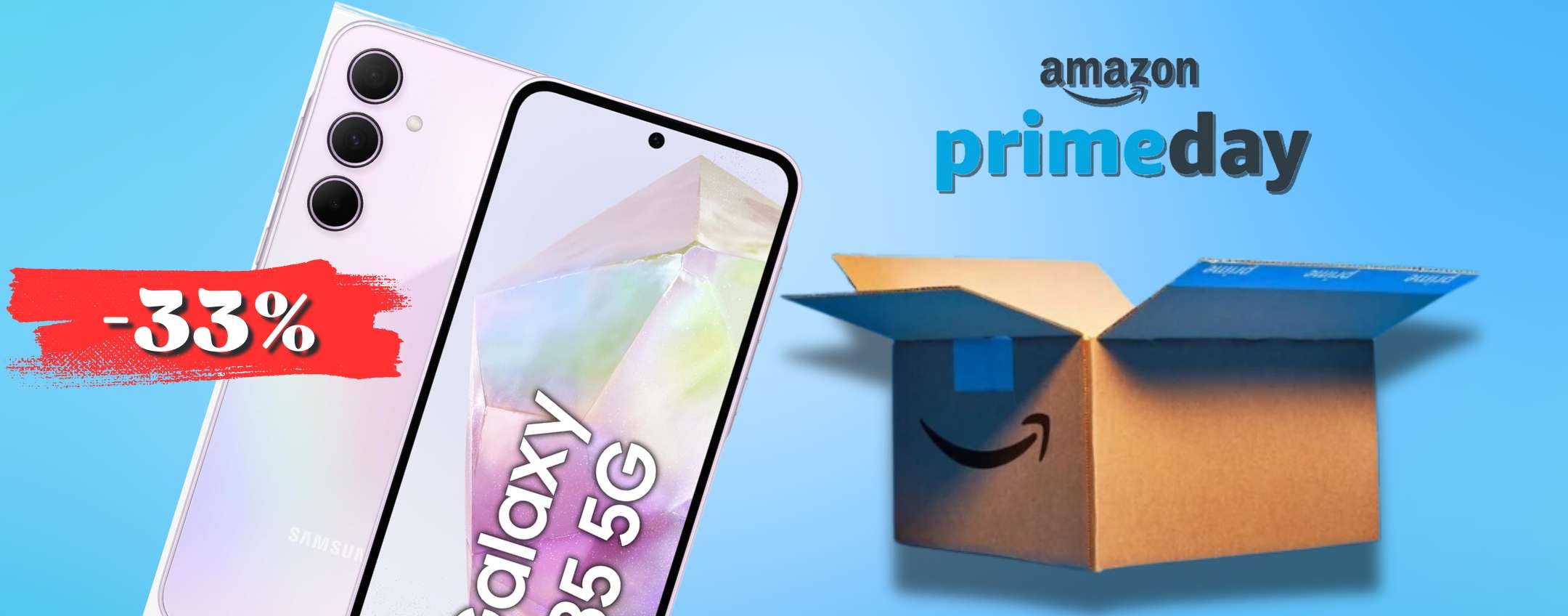 Ai Prime Day 2024 RUBA LA SCENA il Samsung Galaxy A35 5G: spettacolo