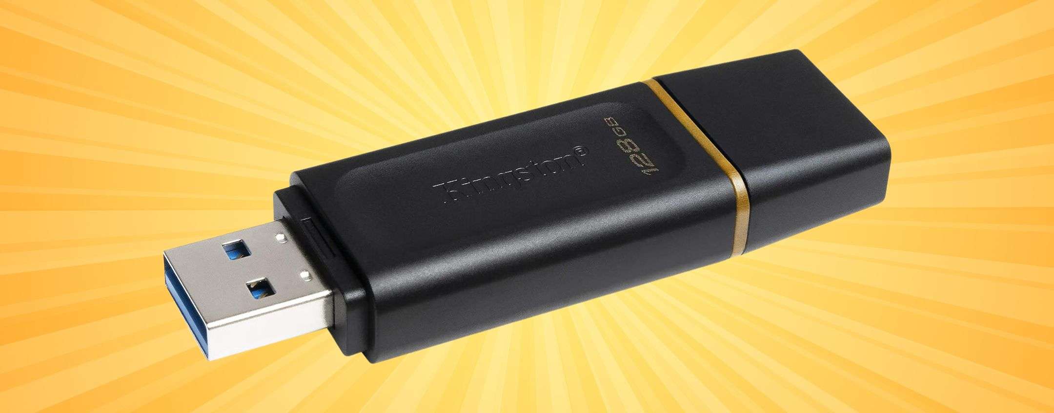 Chiavetta USB 3.2 Kingston 128GB a 8,90€ (-55%): SVENDITA AMAZON