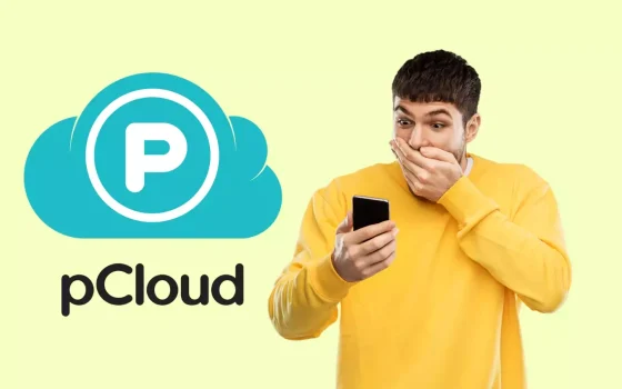 Memoria del telefono quasi piena: salva i file nel cloud a vita di pCloud