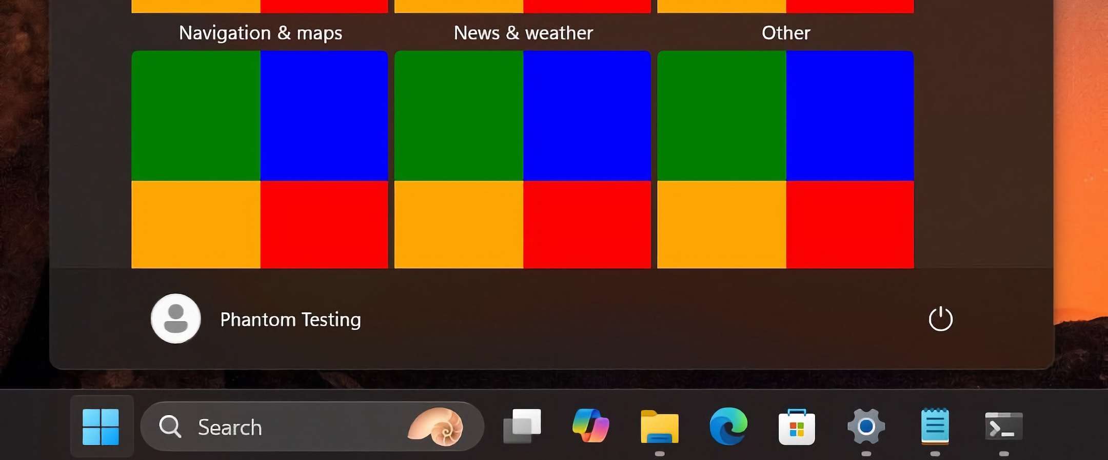 Windows 11: app organizzate in categorie nel menu Start