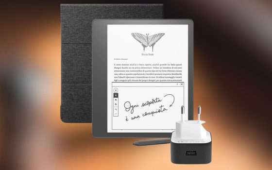 Kindle Scribe: il bundle con penna, custodia e caricabatterie in SCONTO a 105€ in meno (Prime Day)