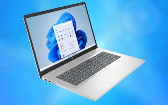 Laptop HP con i7, 16GB RAM, SSD da 512GB e Windows 11: 200 euro di sconto (Amazon)