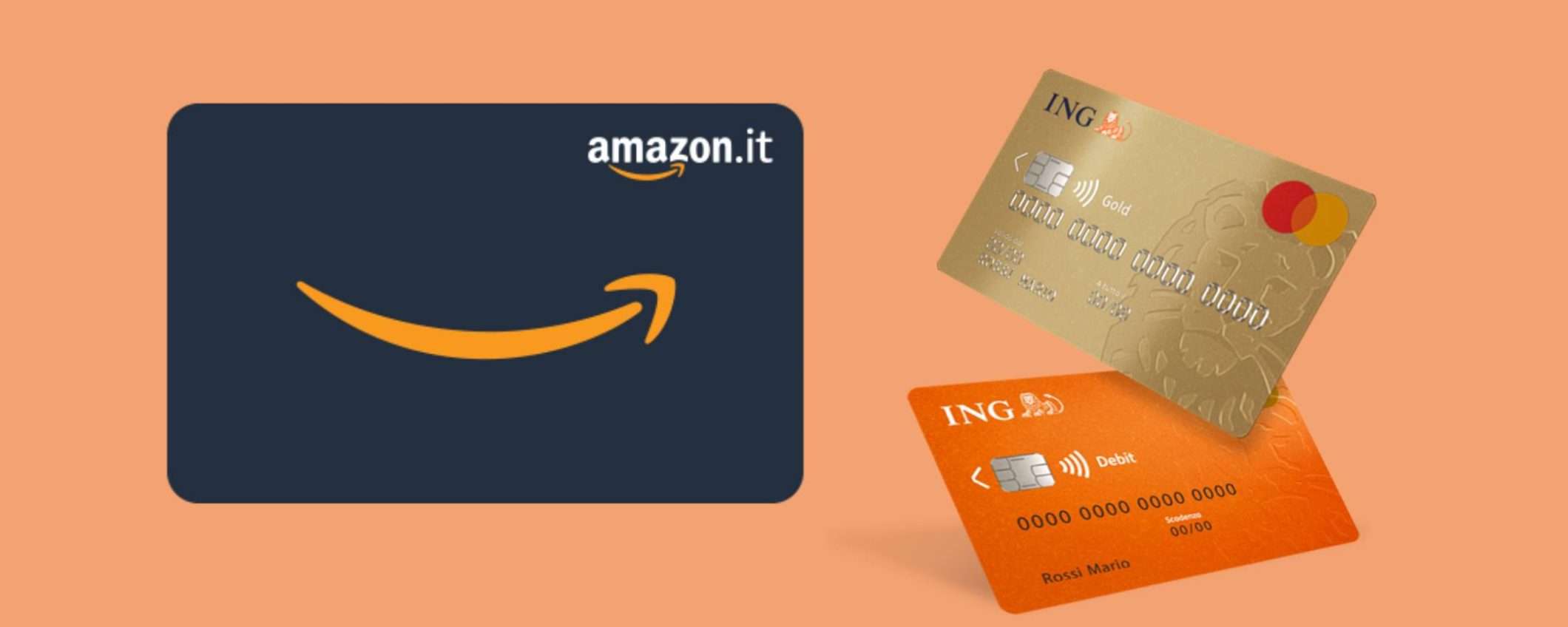 Ricevi fino a 100€ in Buoni Regalo Amazon con Conto Corrente Arancio Più