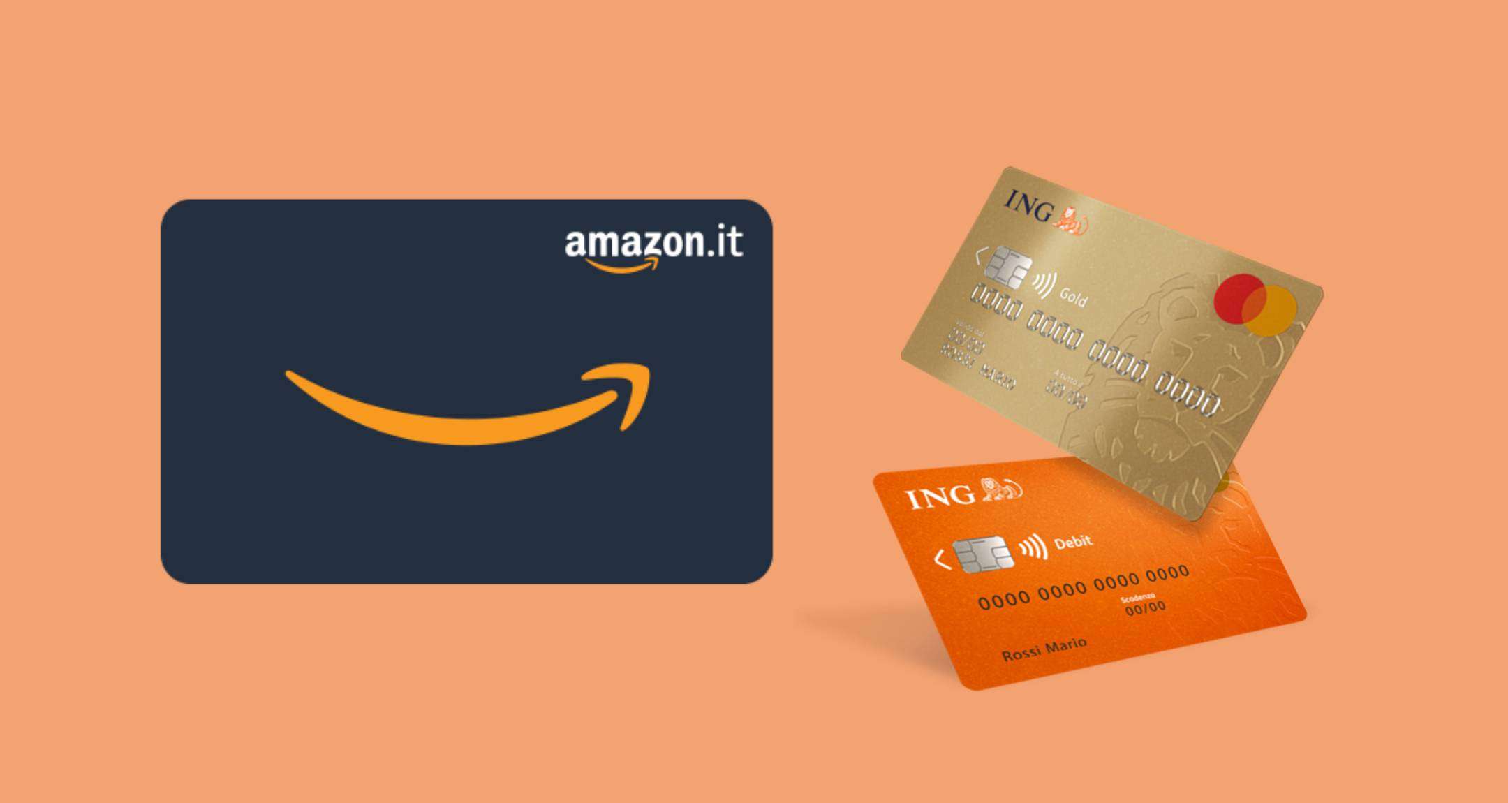 Ricevi fino a 100€ in Buoni Regalo Amazon con Conto Corrente Arancio Più