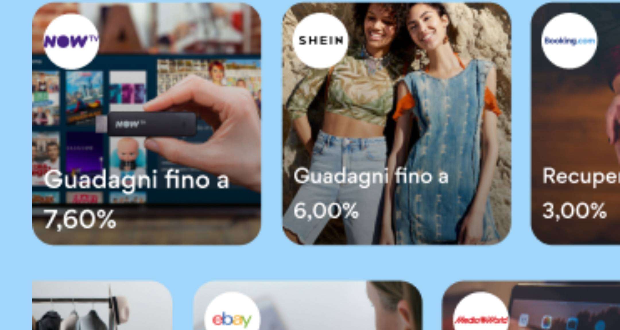 Con Hype ottieni un cashback sui tuoi acquisti: dalla tecnologia ai viaggi