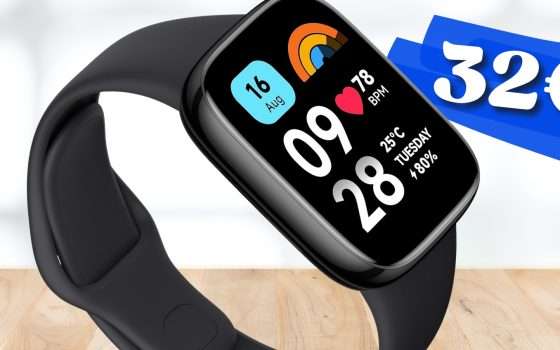 Xiaomi Redmi Watch 3, smartwatch al polso PORTENTOSO (32€)