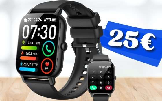 Smartwatch che con 25€ diventa un ASSISTENTE: chiamate e altro