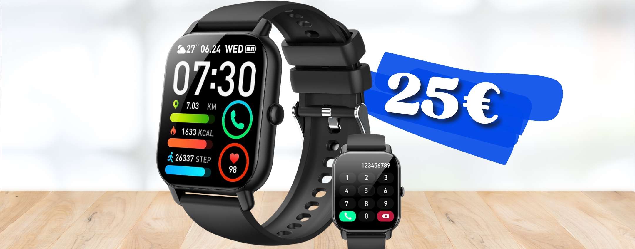 Smartwatch che con 25€ diventa un ASSISTENTE: chiamate e altro