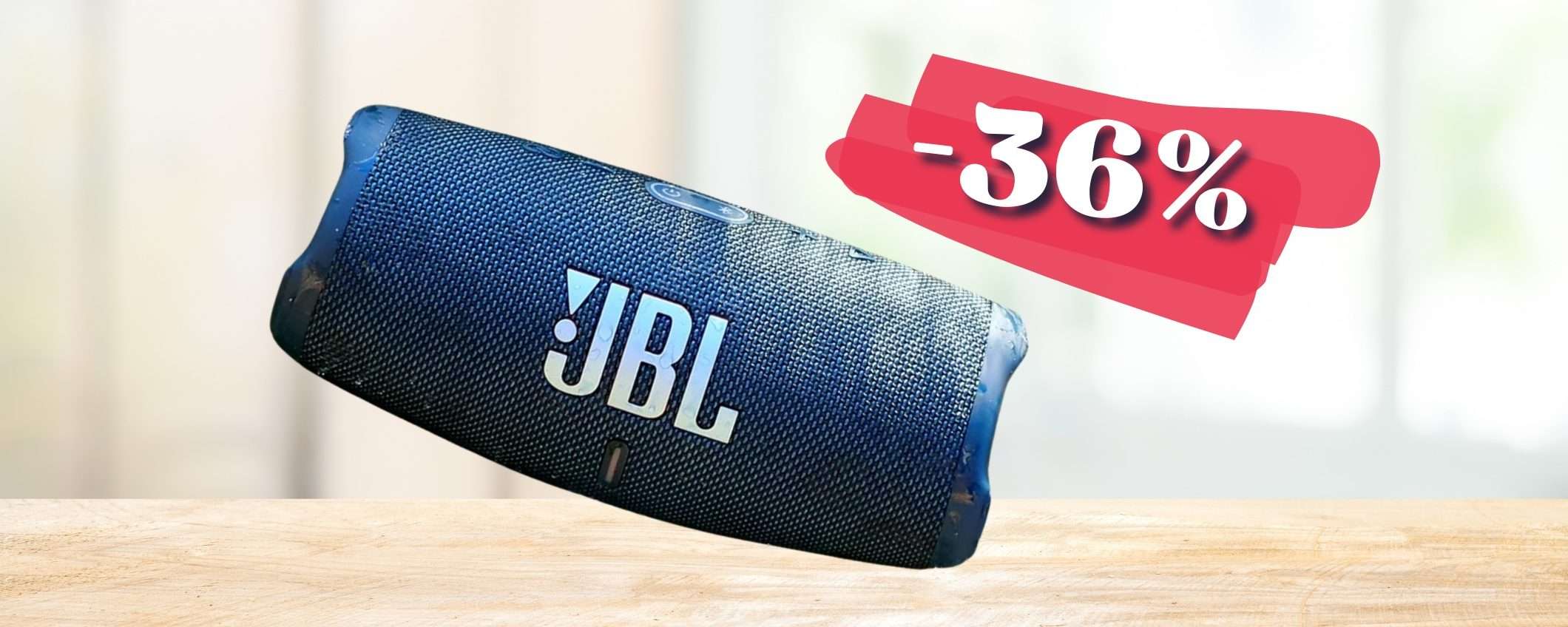 JBL Charge 5 è lo speaker Bluetooth per fare FESTA, autonomia 20h