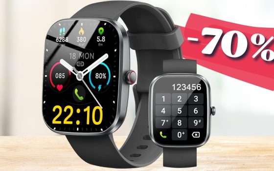 Smartwatch a 29€ con chiamate da polso e funzioni AVANZATE