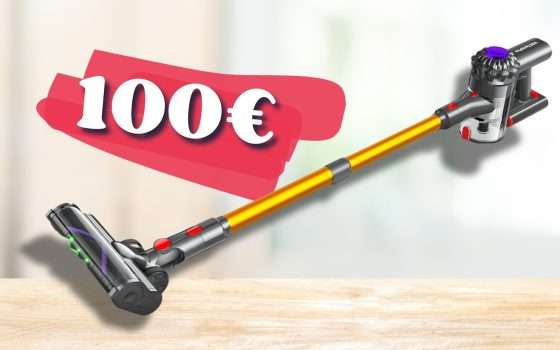 Aspirapolvere senza fili, MEGA coupon lo fai tuo a 100€ con accessori