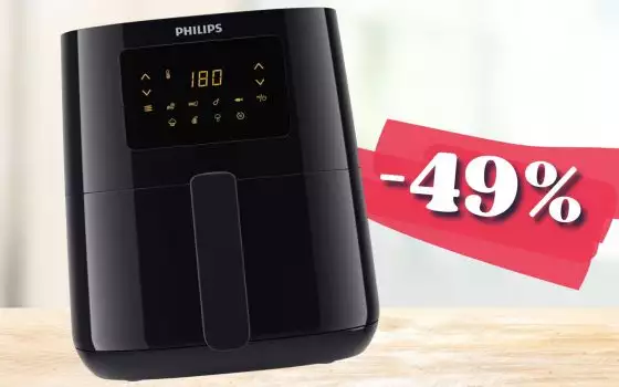 Philips Airfryer cestello 4L per cucinare con un TAP: prezzo DIMEZZATO