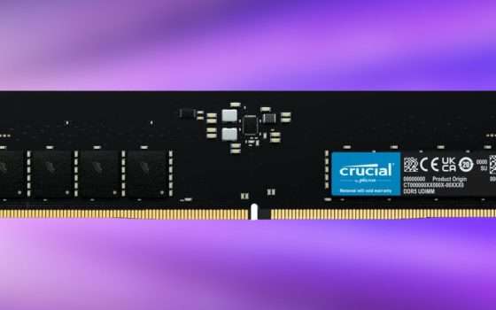 RAM Crucial 16GB DDR5: velocissima e in MAXI SCONTO Amazon (-40%)