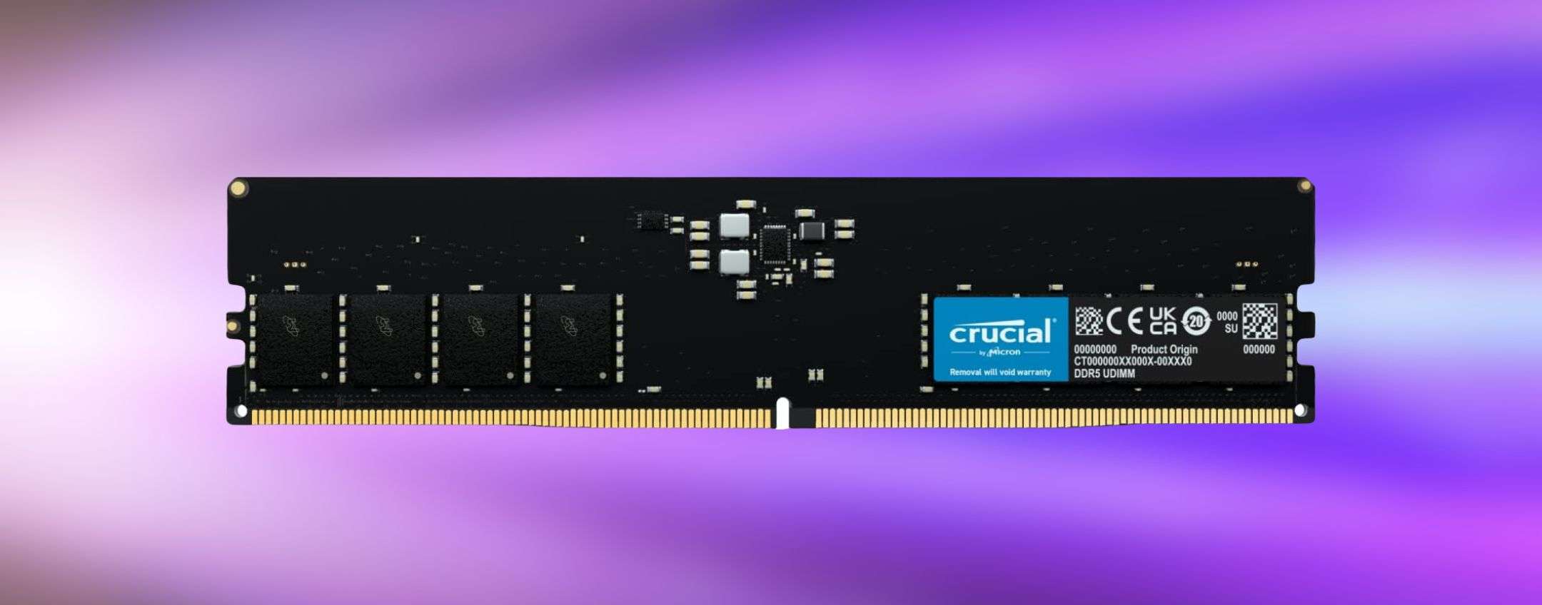 RAM Crucial 16GB DDR5: velocissima e in MAXI SCONTO Amazon (-40%)