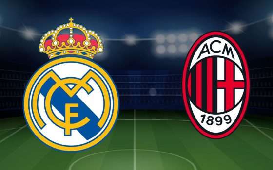 Come vedere Real Madrid-Milan in streaming in Italia e all'estero