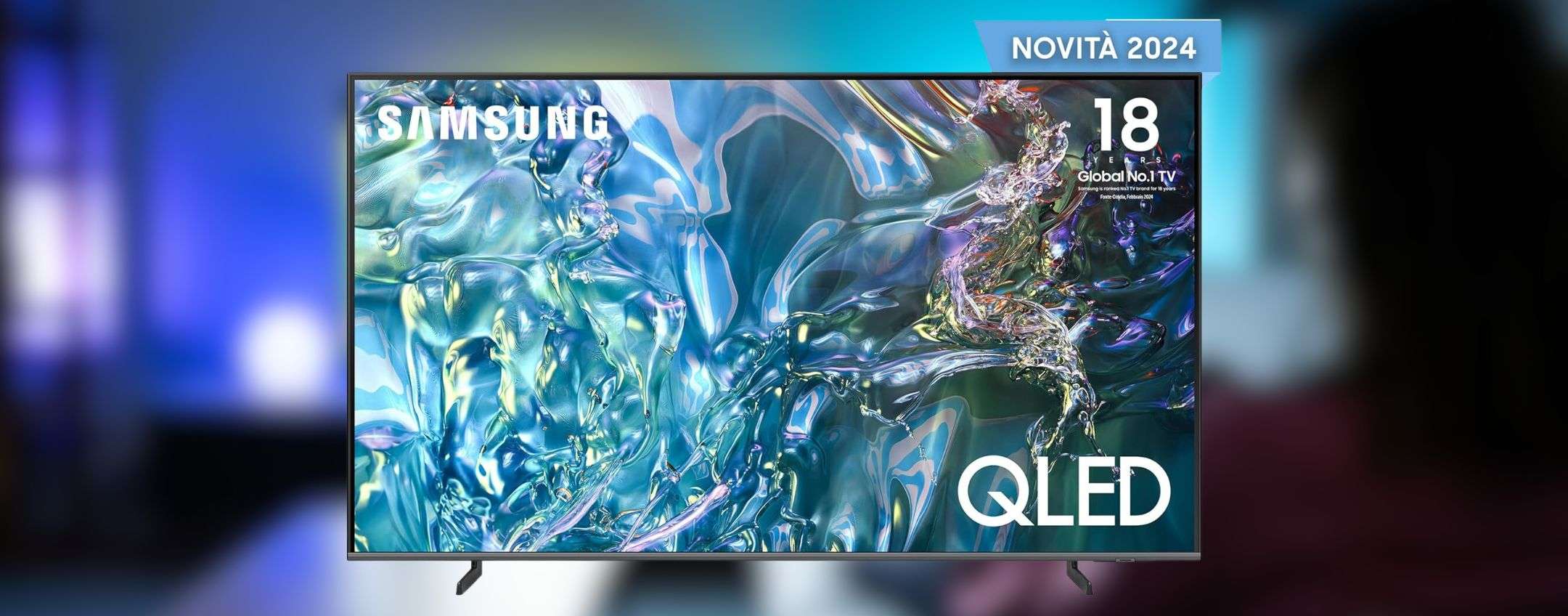 Smart TV Samsung 55″ QLED 4K 2024: sconto da MINIMO STORICO su Amazon