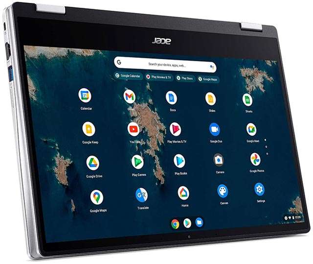 Il design convertibil edi Acer Chromebook Spin 314, grazie al display touchscreen