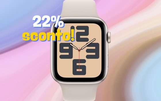Apple Watch SE 2 al 22% di SCONTO su Amazon OGGI