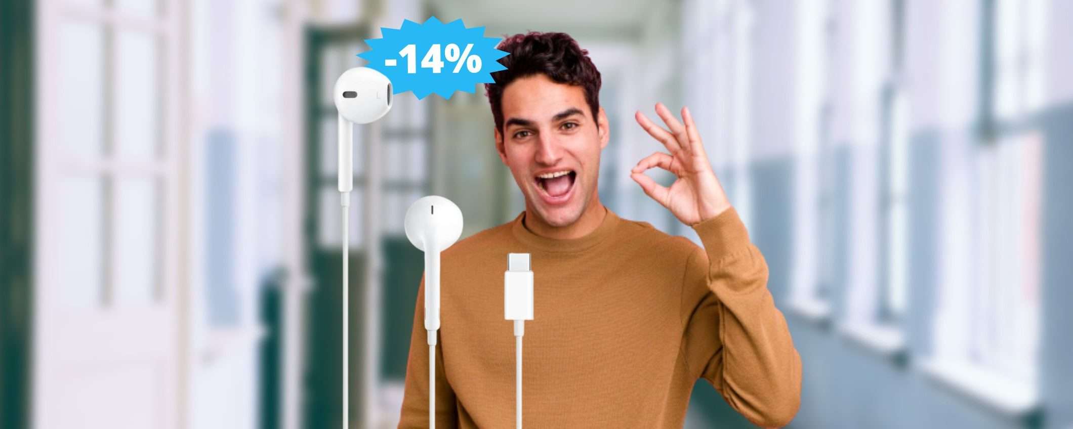 Apple EarPods USB-C: IMPOSSIBILE non averne un paio (-14%)