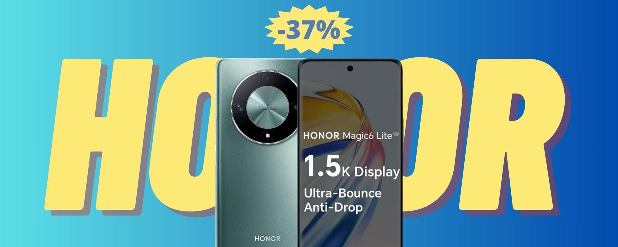 HONOR Magic6 Lite: un'occasione IMPERDIBILE (-37%)