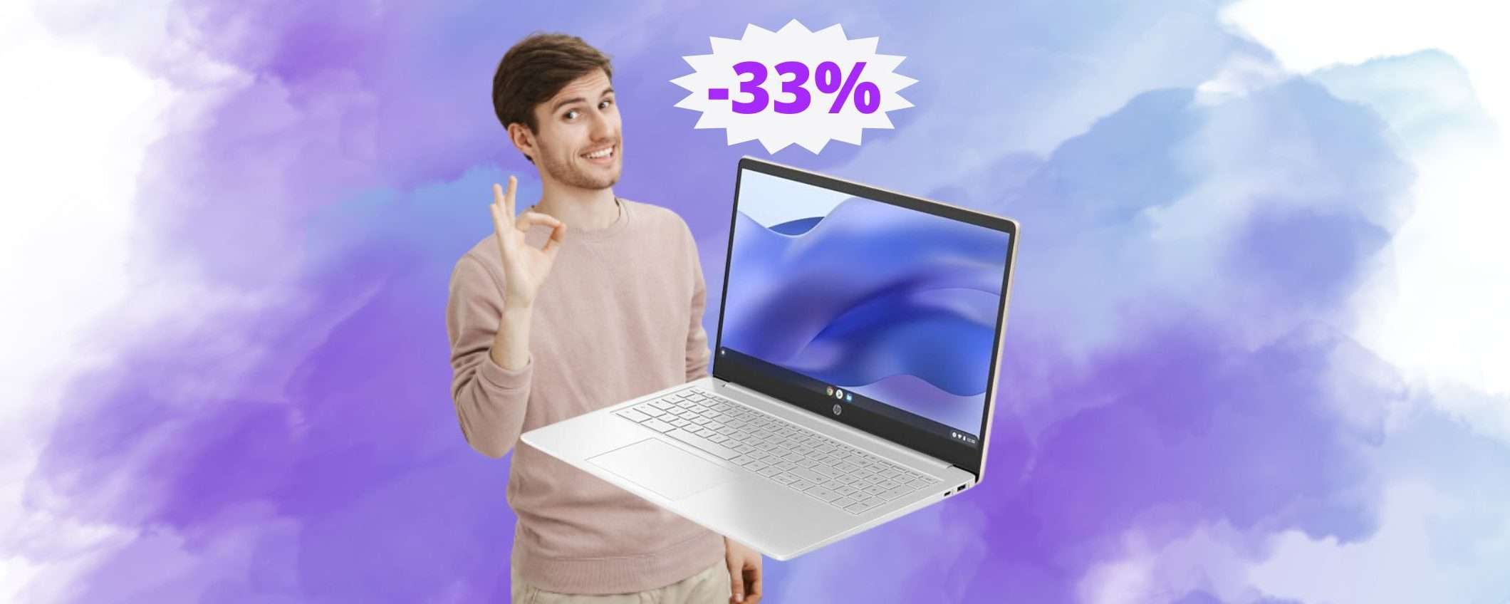 HP Chromebook 15a: un AFFARE da non perdere su Amazon (-33%)