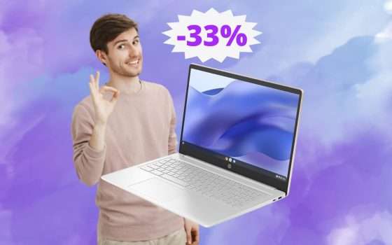 HP Chromebook 15a: un AFFARE da non perdere su Amazon (-33%)
