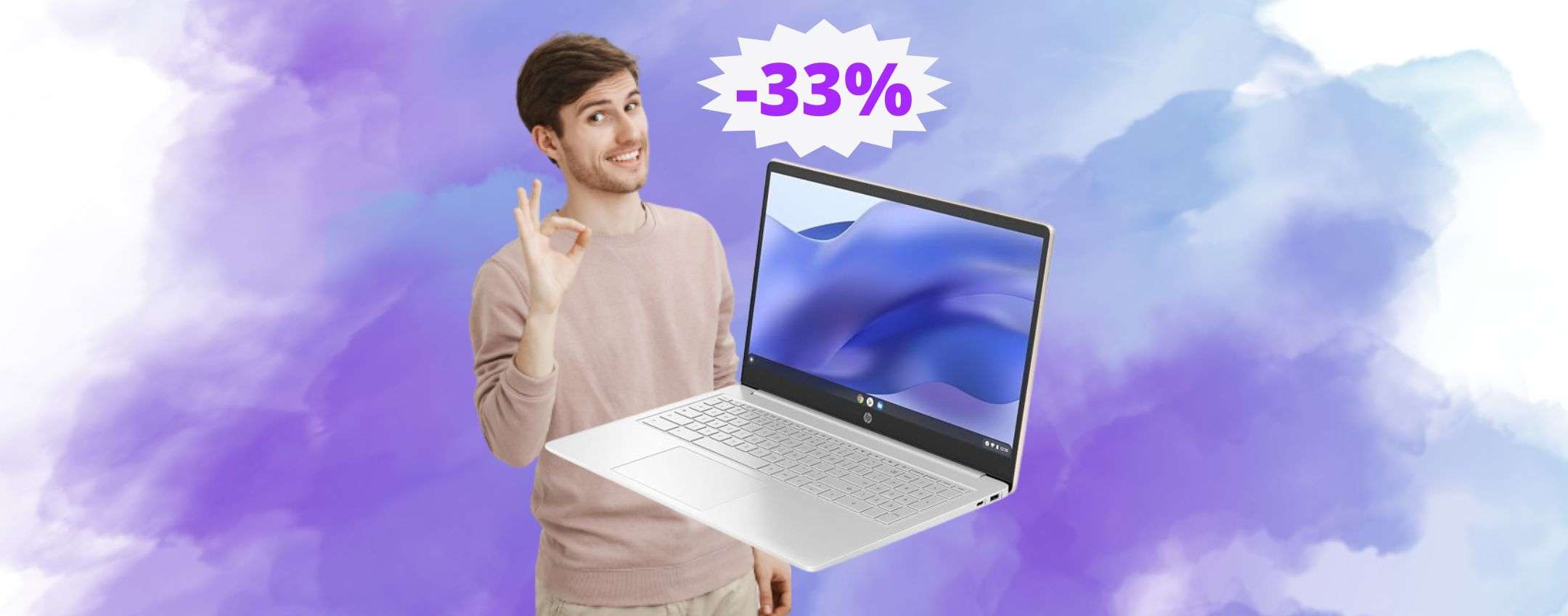 HP Chromebook 15a: un AFFARE da non perdere su Amazon (-33%)