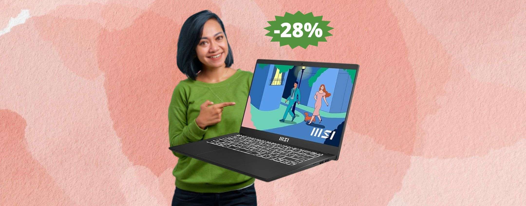 MSI Modern 14: IRRESISTIBILE con questo prezzo (-28%)