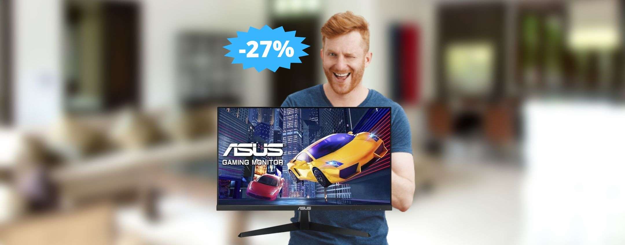 Monitor da gaming ASUS: sconto EPICO del 27% su Amazon