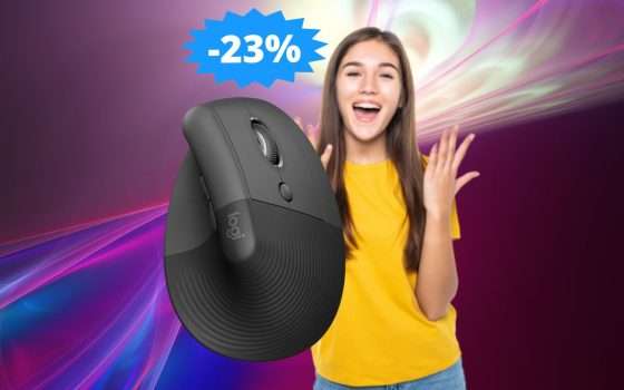 Mouse verticale Logitech Lift: un AFFARE da non perdere (-23%)