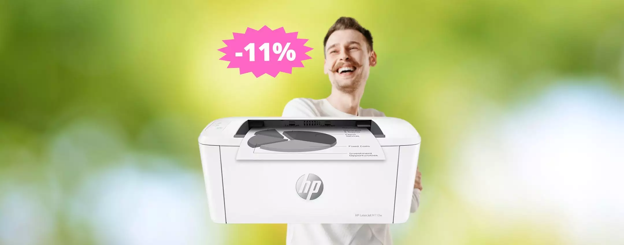 Stampante HP LaserJet M110w: IMPERDIBILE a questo prezzo (-11%)