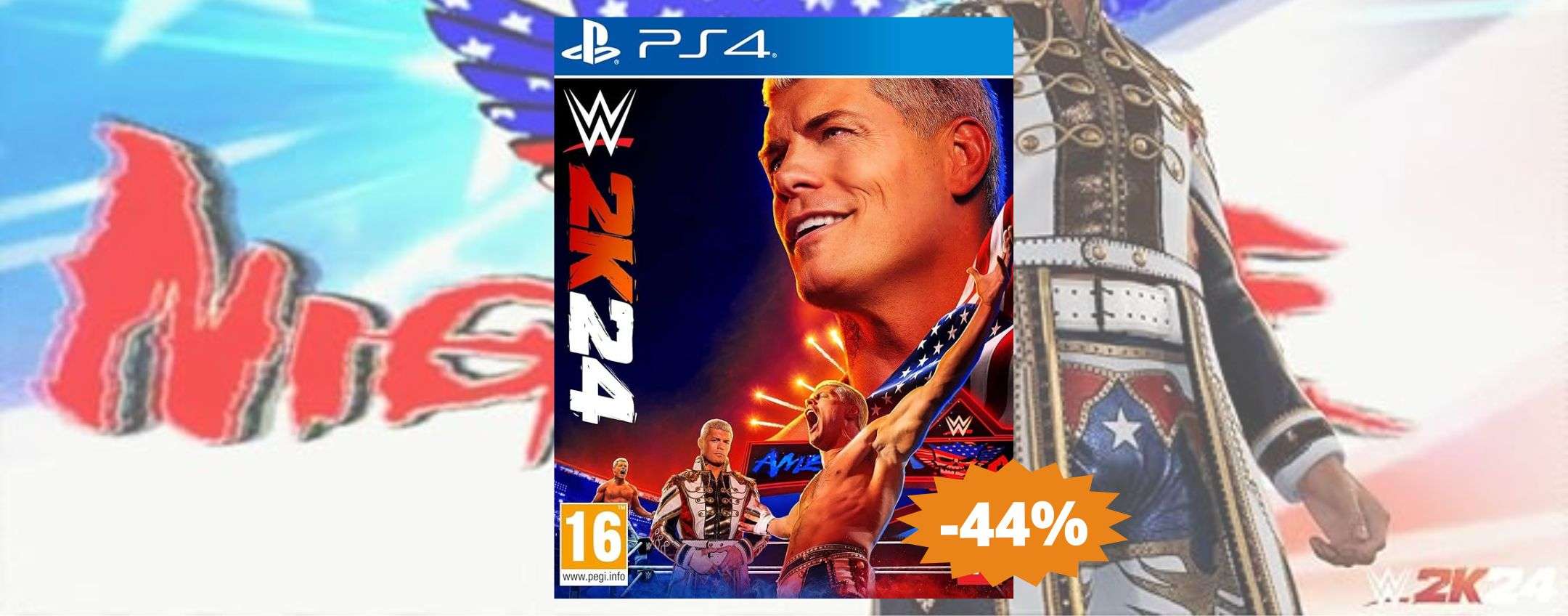 WWE 2K24 per PS4: sconto IMPERDIBILE del 44% su Amazon