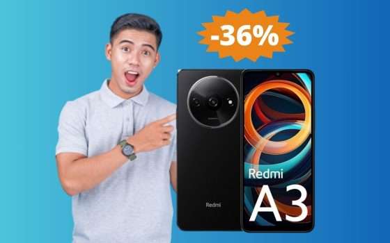 Xiaomi Redmi A3: sconto ESCLUSIVO su Amazon (-36%)