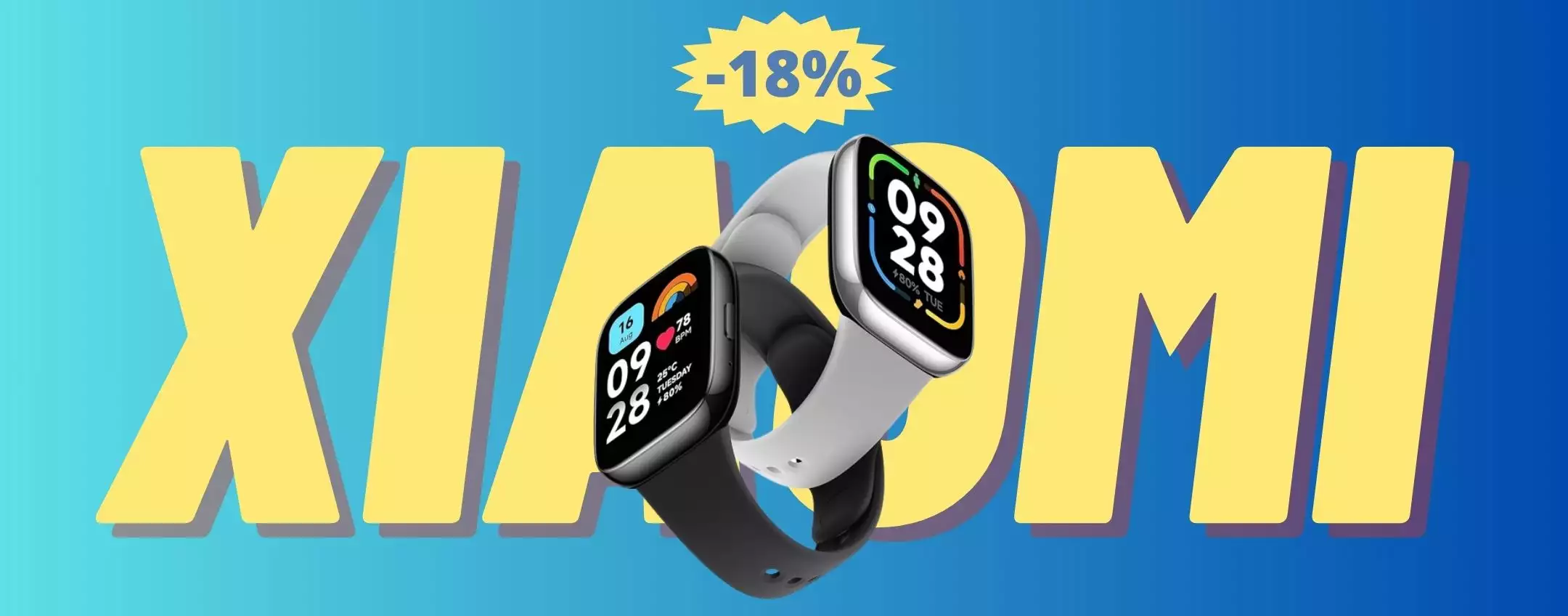 Xiaomi Redmi Watch 3 Active: sconto IMPERDIBILE del 18%