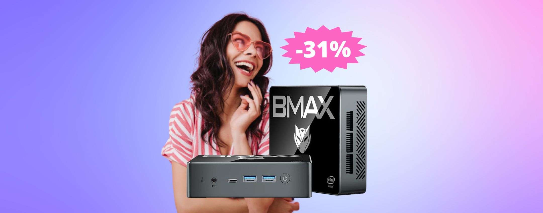 Mini PC BMAX B4Plus: la POTENZA nel palmo della tua mano (-31%)